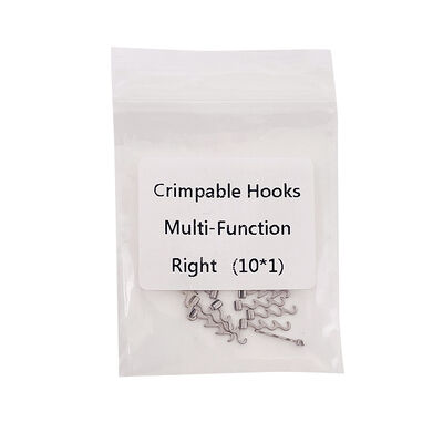 Dental Material Orthodontic Spiral Crimpable Hook Multi Bondable Crimpable Hook for Orthodontic Braces supplier