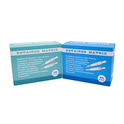 Disposable 20pcs/box Adjustable Dental Retainer Matrix Ring System with Standard and Curved Preformed Bands supplier