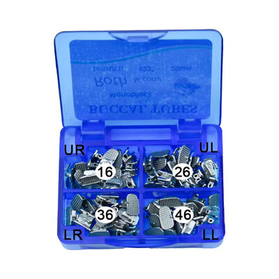 Dental Orthodontic Monoblock Buccal Tube Roth 0.022" 1st/2nd Molar Bondable Single Tube 20Sets/Box Ortho Molar Tubes supplier