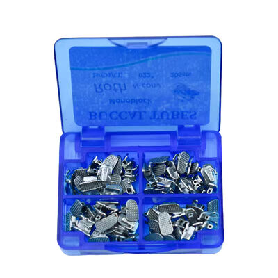 Dental Orthodontic Monoblock Buccal Tube Roth 0.022" 1st/2nd Molar Bondable Single Tube 20Sets/Box Ortho Molar Tubes supplier