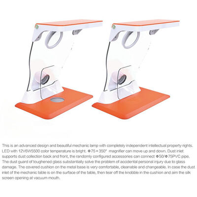 Dental Lab Protective Shield LED Lighted for Dental Lab Grinding Polishing supplier