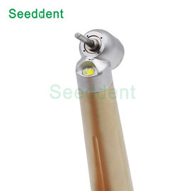 Four Holes Water Spray Clean Head System Dental 45 degree LED Handpiece / Push Button 45 degree High speed Hand piece supplier