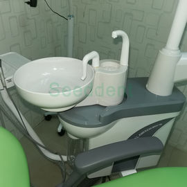 New 3 memory position and import water air tube Dental Unit with air compressor, scaler,curing light SE-M037 set supplier