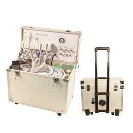 Dental Mobile Cart Portable Turbine Unit with 550W built in air compressor  SE-Q038 supplier