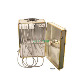 Golden Portable Dental Unit with Air Compressor &amp; Saliva Ejector / Dental Equipment SE-Q040 supplier