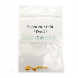 Orthodontic Round Mesh Base Gold-plating Lingual Button Chain / Orthodontic Golden Lingual Button Chain SE-O109 supplier