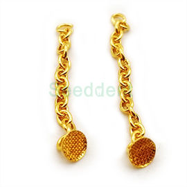 Orthodontic Round Mesh Base Gold-plating Lingual Button Chain / Orthodontic Golden Lingual Button Chain SE-O109 supplier