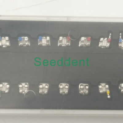 Dental Metal Bracket Roth / MBT / Edgewise / Orthodontic Bracket with small black/blue/white box SE-O012-17 supplier