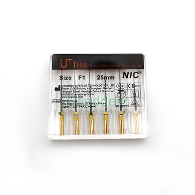 SE-F084 NIC Hot Sale Endodontic Large Taper U+Files (Gold-Wire Niti) supplier