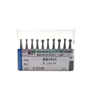 Dental Diamond Bur Kit Round Ball Shape Assorted in FG / RA SE-BR1901-BR1902-BR1903 supplier