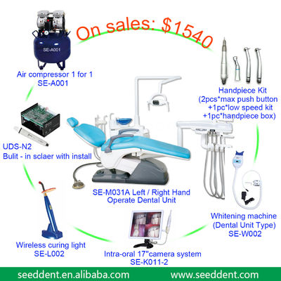 Hot Selling Left - Right Hand Operate Sillon Dental Unit / Foshan Seeddent Dental Chair Promotion set SE-M031A supplier