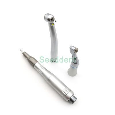 Dental Low Speed Handpiece Kit / Dental LED Handpiece High Speed with Contra Angle &amp; Straight Handpiece &amp; Micro Motor supplier