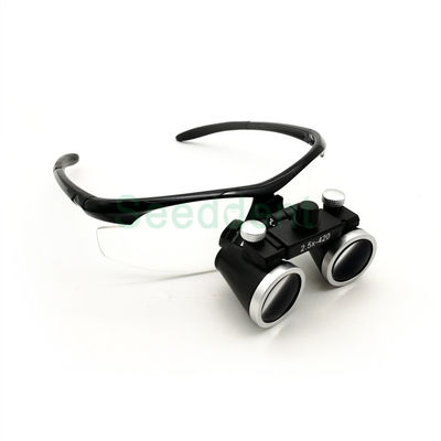 2.5X/3.5X Magnifying Glass Surgical Dental Loupes with rechargeable LED head light/Colorful Binocular Medical Loupe supplier