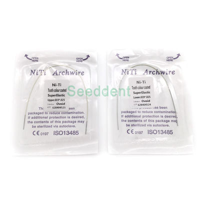 Dental Orthodontic Colorful Ovoid Round / Rectangular Stainless Steel / Niti Wire 1pc/bag SE-O030/SE-O031 supplier