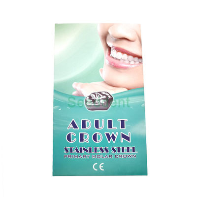 Dental Adult Stainless Steel Primary Molar Crown / Dental Primary Adult Molar Crown SE-O120 supplier