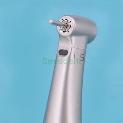 Dental Handpiece Mini Head 1:5 Fiber Optic Contra Angle / 1:5 Increase Fiber Optic Contra Angle Red Ring Handpiece supplier