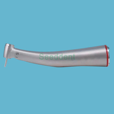 Dental Handpiece Mini Head 1:5 Fiber Optic Contra Angle / 1:5 Increase Fiber Optic Contra Angle Red Ring Handpiece supplier