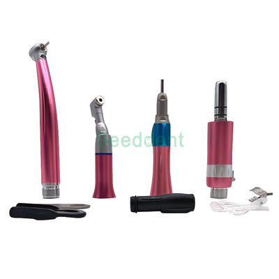 Dental Colorful Blue/Pink/Black handpiece set 1 LED high speed + 1 low speed kit SE-H072-6 supplier