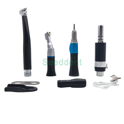 Dental Colorful Blue/Pink/Black handpiece set 1 LED high speed + 1 low speed kit SE-H072-6 supplier