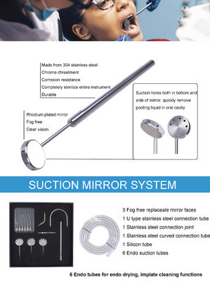 Dental Suction Mirror System with 3 Fog Free Replaceable Mirror SE-H131 supplier