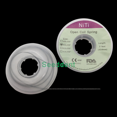 Orthodontic NITI Open Spring in spool / NITI Open Coil Spring supplier