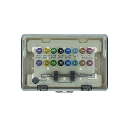 Universal Manual Dental Implant Restoration Screw Drivers and Torque Wrench Prosthetic Kit supplier