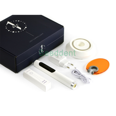 New Design Dental Wireless 1 Second Curing Light With Metal Light Guide Stick / Dental Resin Curing Lamp supplier