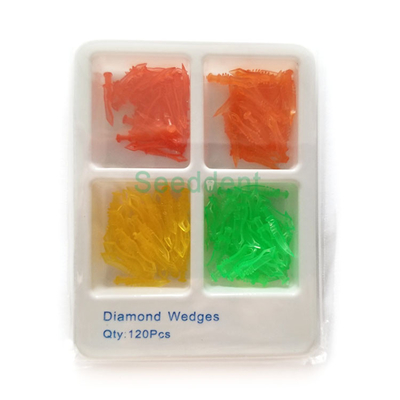 Colorful Plastic Dental Diamond Wedges supplier