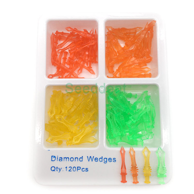 Colorful Plastic Dental Diamond Wedges supplier