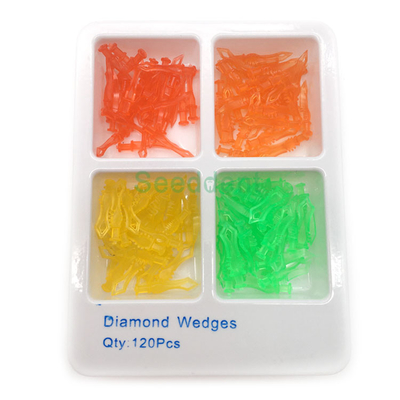 Colorful Plastic Dental Diamond Wedges supplier