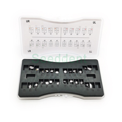 Orthodontic Bondable Mesh Base Metal Self-Ligating Bracket with Buccal Tube / Dental Orthodontic Self-ligating Bracket supplier