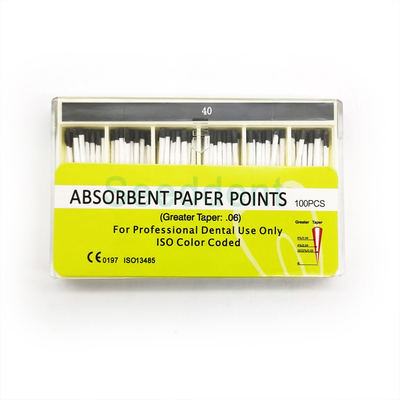 Dental PP 02 04 06 taper Absorbent Paper Point supplier